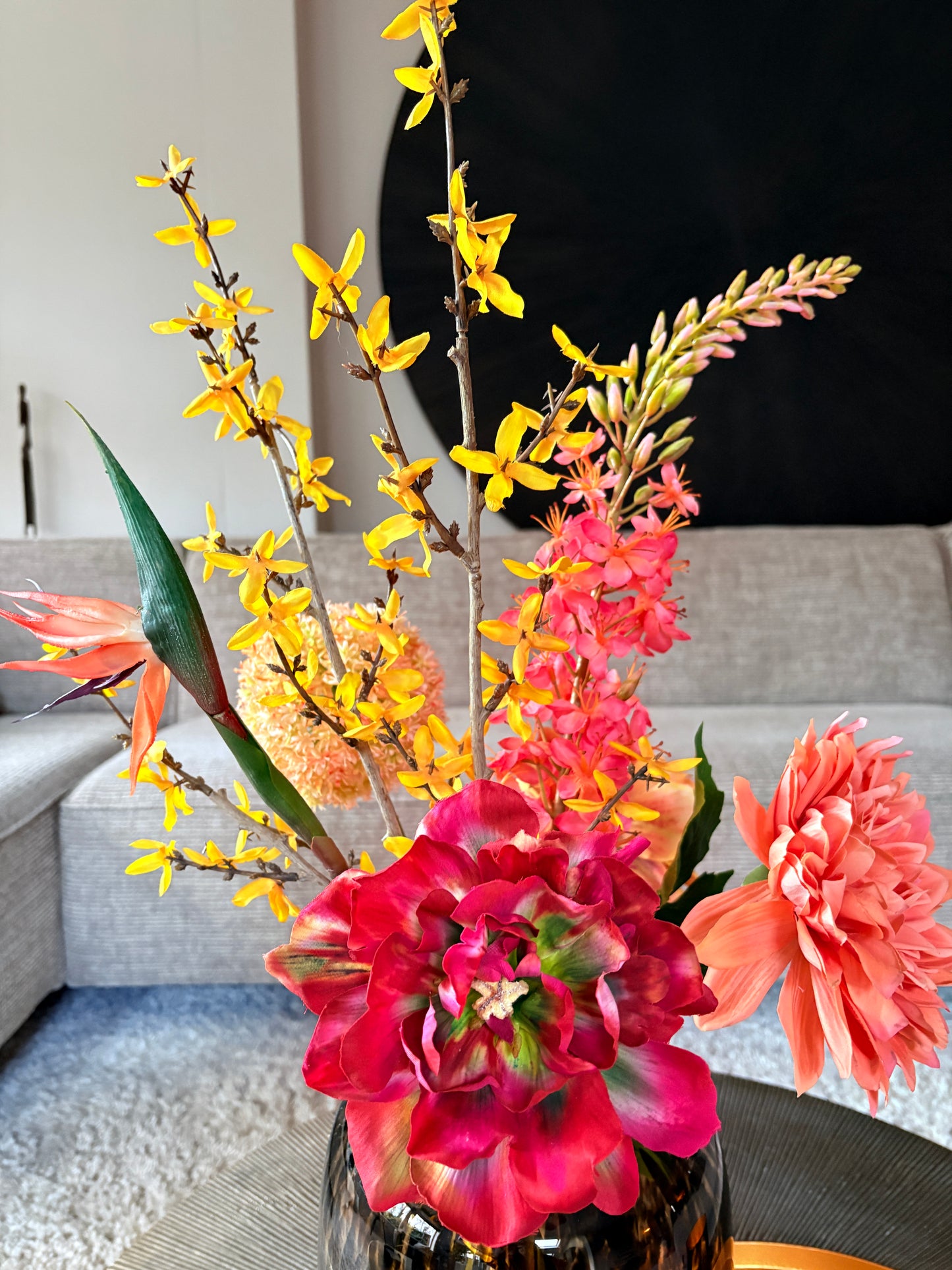 Close up zijden boeket Zara 